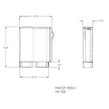 Lead-Lined Phantom Cabinet