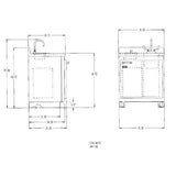 Lead-Lined Sink and Waste Cabinet