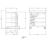 Lead-Lined Decay and Storage Cabinet