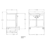 Lead-Lined Preparation Enclosure Base Cabinet