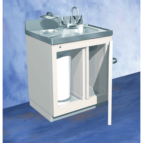 Lead-Lined Sink and Waste Cabinet