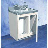 Lead-Lined Sink and Waste Cabinet