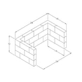 Interlocking Lead Brick Caves