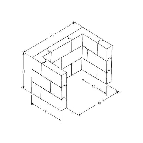 Interlocking Lead Brick Caves