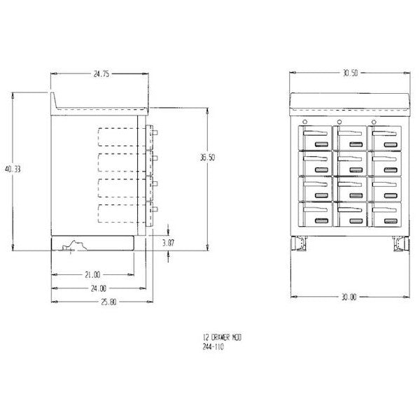 Lead-Lined Radioisotope Storage Cabinet