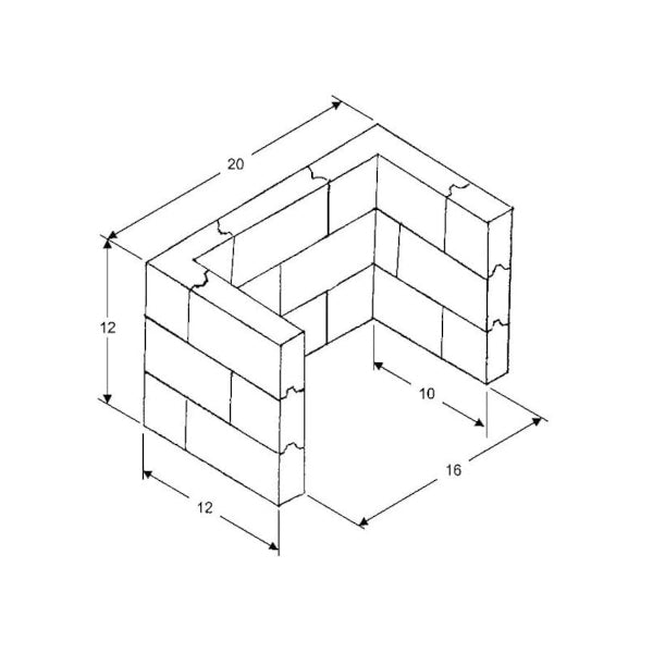 Interlocking Lead Brick Caves